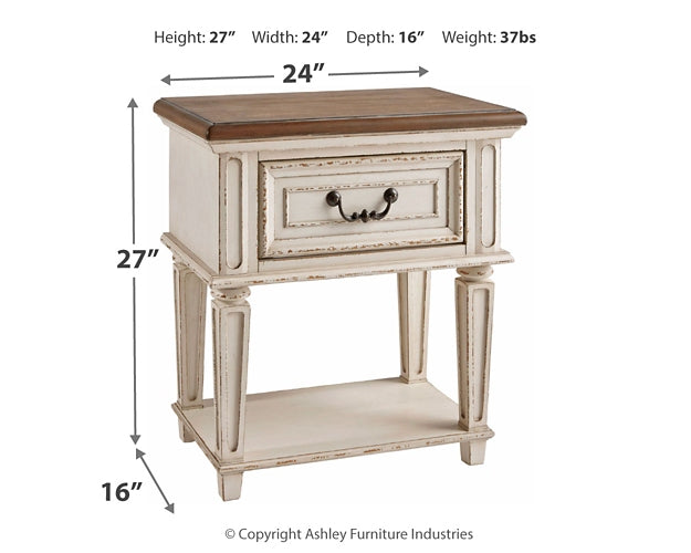 Realyn One Drawer Night Stand