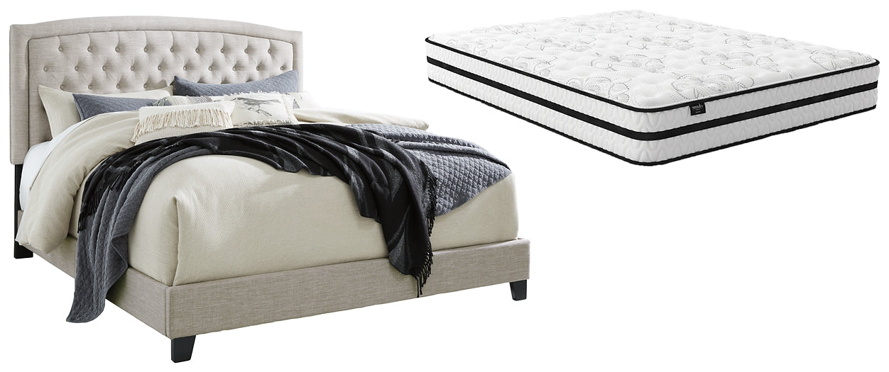 Jerary Queen Upholstered Bed with Mattress