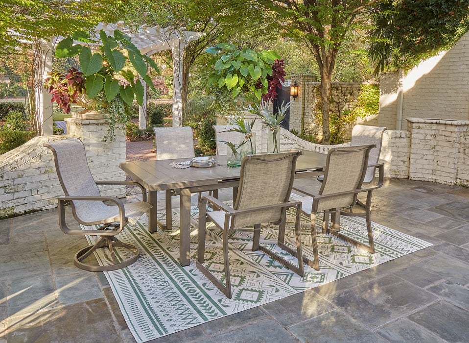 Beach Front Outdoor Dining Table and 6 Chairs