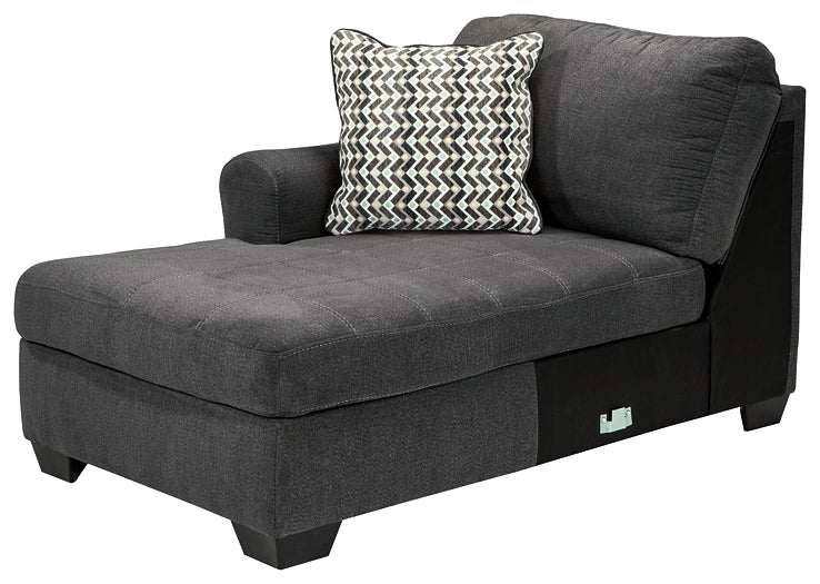 Ambee 3-Piece Sectional with Ottoman