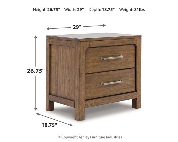 Cabalynn Two Drawer Night Stand