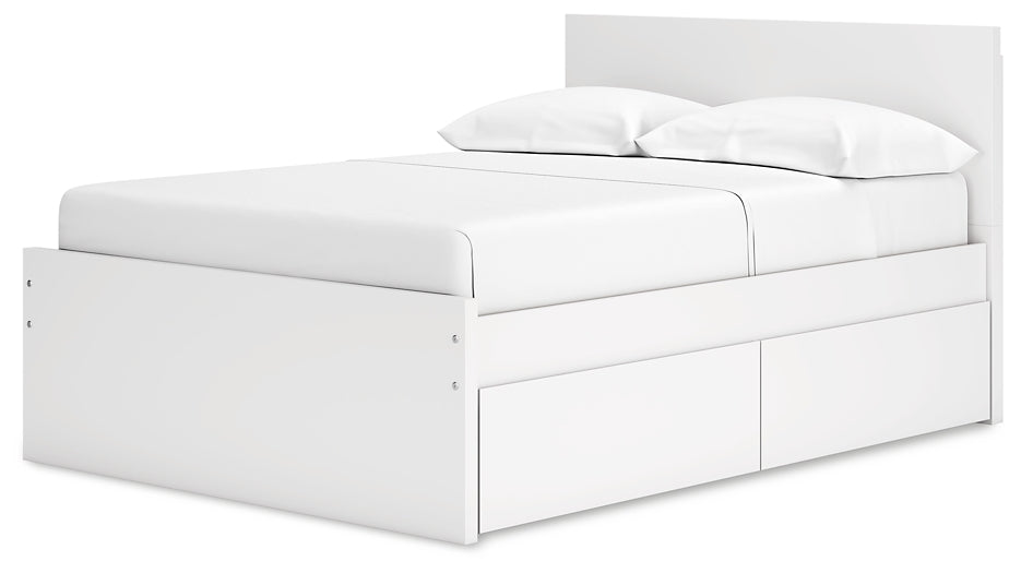 Onita  Panel Platform Bed With 2 Side Storage