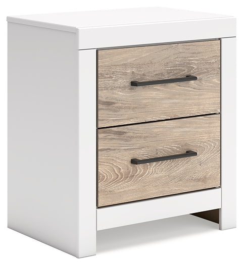 Charbitt Twin Panel Bed with Nightstand