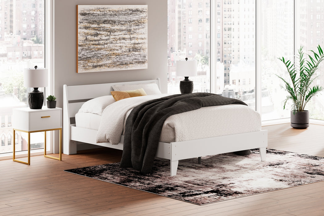 Socalle Queen Panel Platform Bed with Dresser, Chest and Nightstand