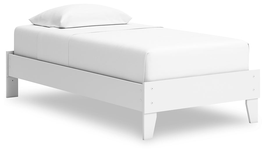 Hallityn Twin Platform Bed with Dresser and Nightstand